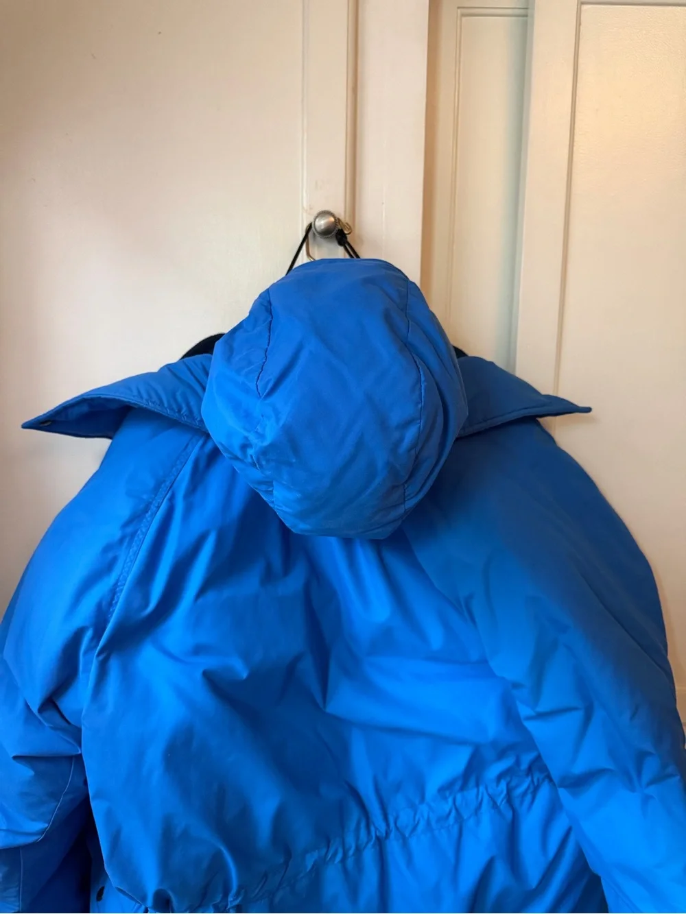 Vintage The North Face Blue Down Parka Jacket w/ Removable Hood – Men’s Large